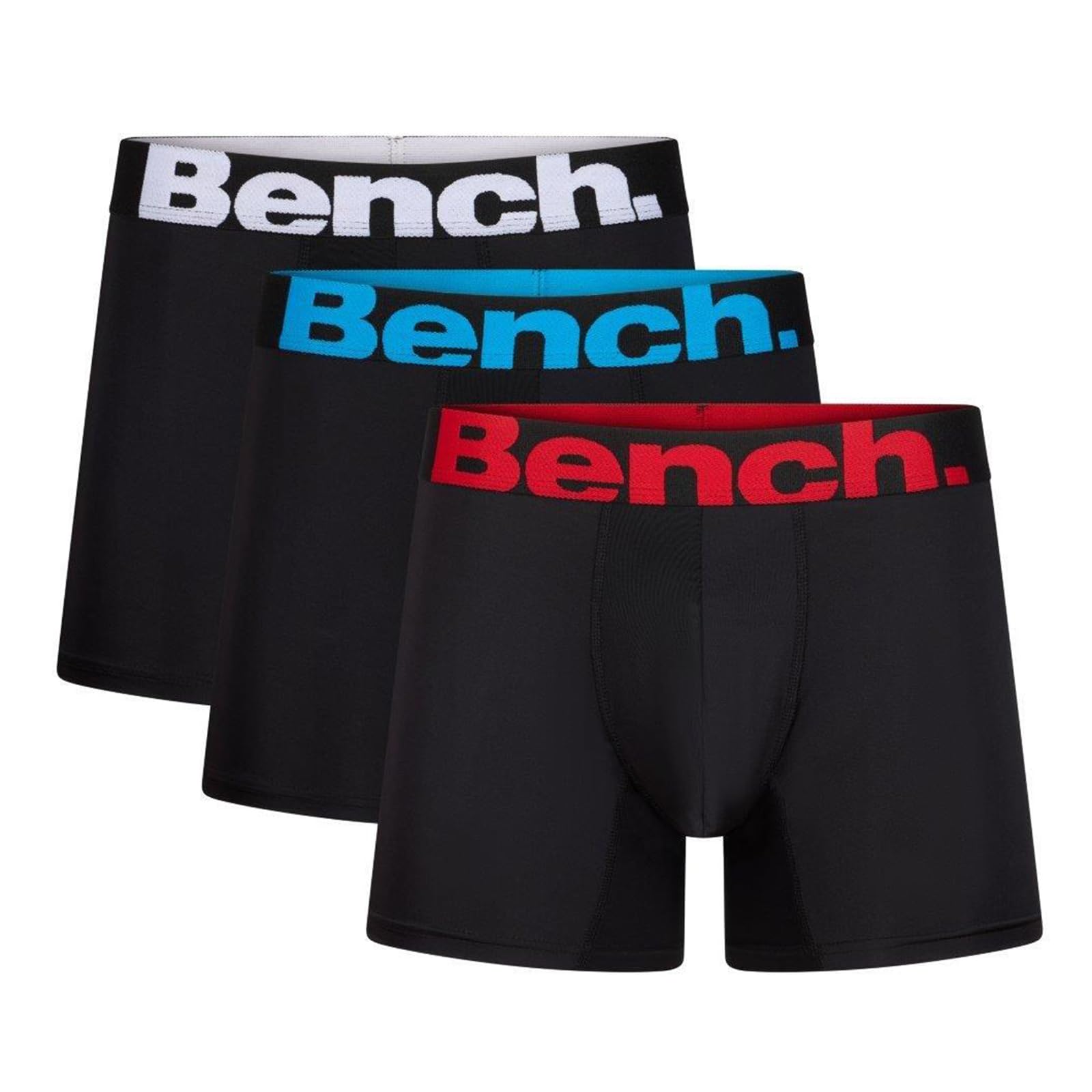 Bench Men's Black Macron 3Pk Premium Boxer Shorts