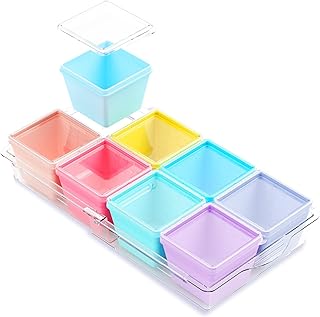 Gemice BPA-Free Silicone Freezer Molds with Base, Individual 8-Pack 1-Cu...