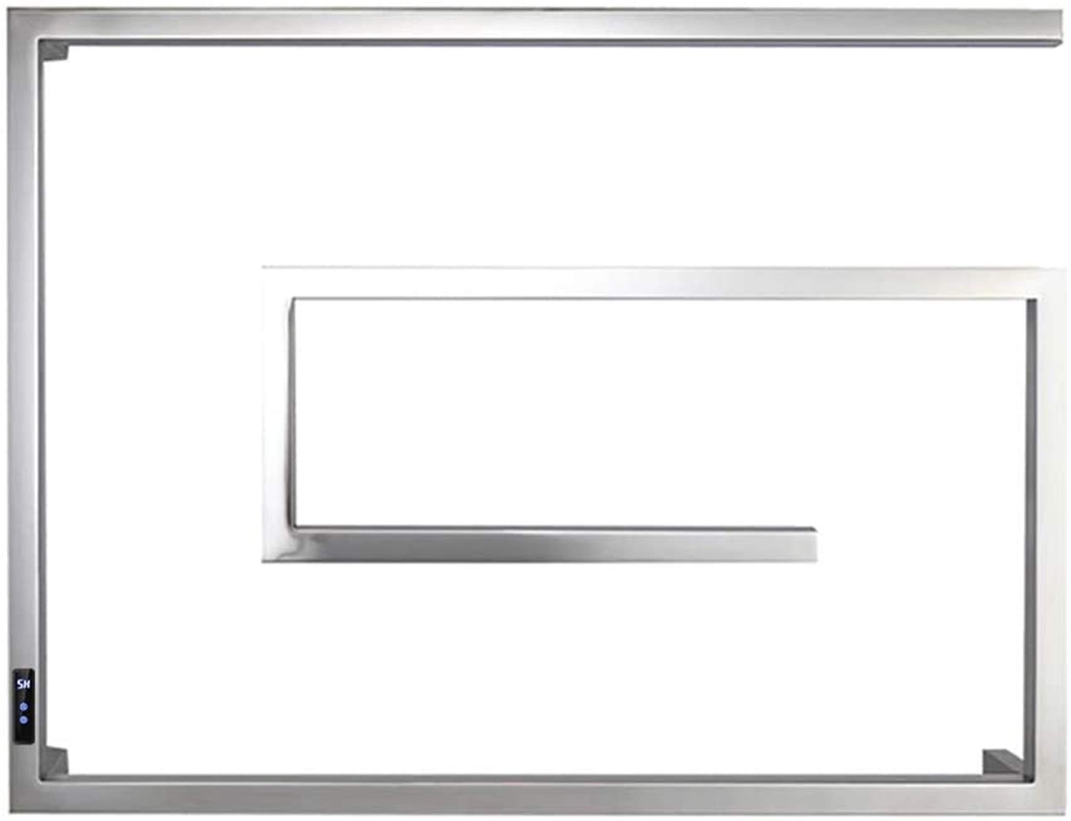 Toallero calefaccionado de acero inoxidable para pared con temperatura ajustable y temporizador