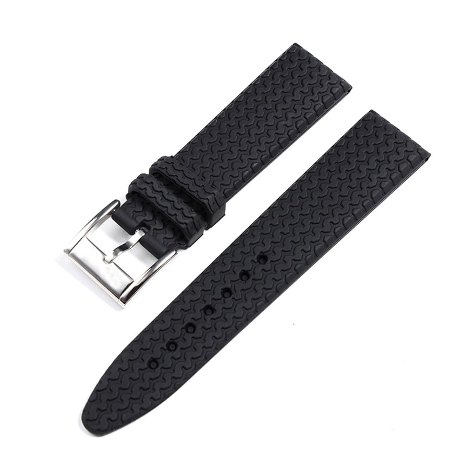 Pulsera de caucho 21mm compatible con Chopard de diseño deportivo