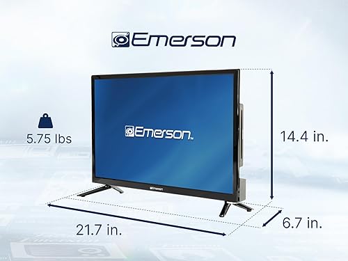 Miniatura 7 de Emerson ETD-2450 24" clase LED HDTV con reproductor de DVD incorporado, 720p HD, entradas HDMI/USB, sintonizador digital, diseño delgado, montaje