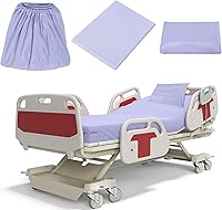 Vista 8 de Moukeren Juego de sábanas de hospital, 6 piezas, sábana bajera ajustable de bolsillo profundo de 36 pulgadas con elástico en todo el contorno, Beige