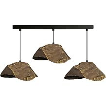 Obsidian Handmade 3 l  Karbon Beton Avize | Modern End striyel Tasar m | E27 Duy | Salon & Oturma Odas  Ayd nlatmas  [Enerji S n f  A]