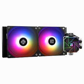 Thermalrlght Aqua Elite 240 V3 Liquid CPU Cooler, AIO Pump Head Speed up to 3300RPM, TL-C12B-S V22 PWM Fans,for AMD/AM4/AM5, Intel LGA1150/1151/1200/1851/1700, Computer CPU Aio Cooler