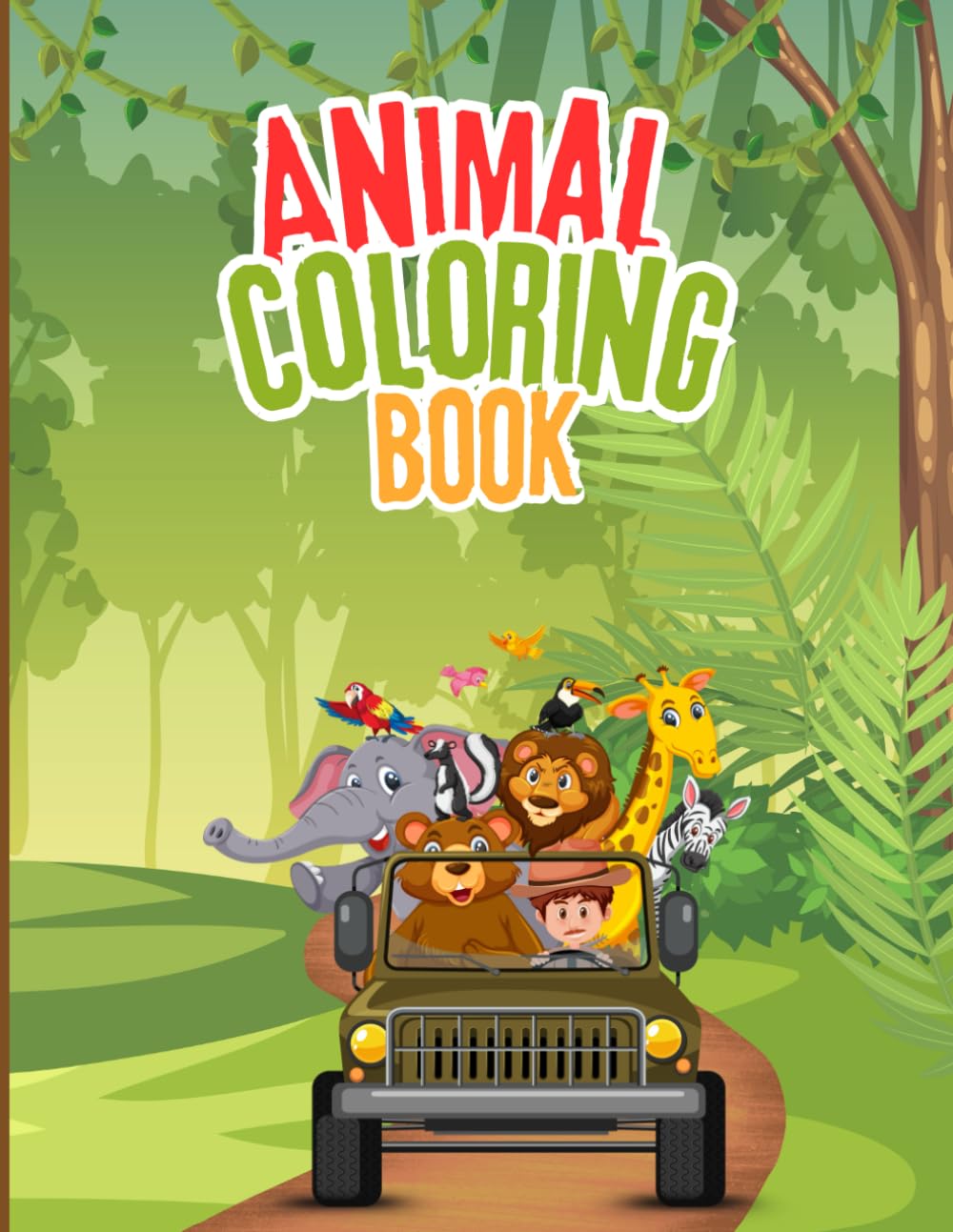 Cute Baby Animals Coloring Book for Kids | 30 Fun Pages | Farm & Jungle Animal Coloring Pages