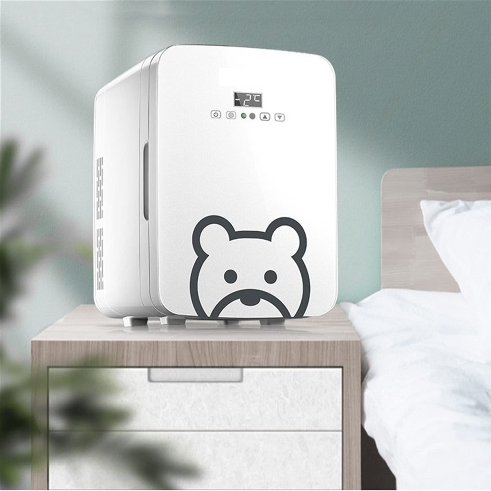 DieffematicBX Minilodówka Mini Mini Lodówka Mały dormitorium Mini Kosmetyki Maseczka do twarzy