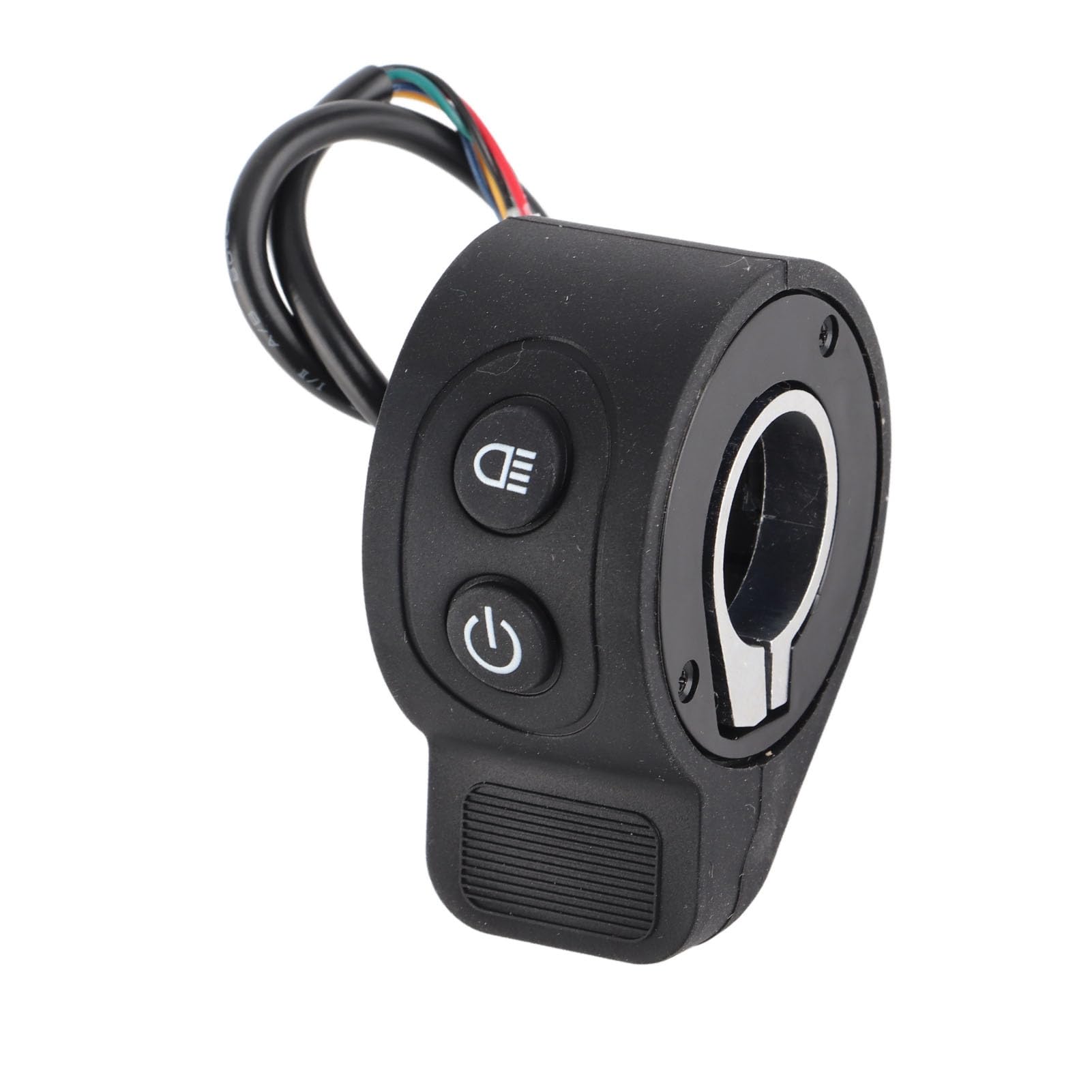 Acceleratore per Scooter Elettrico, Acceleratore a Rotazione Acceleratore a Pollice 5 Porte Porta ABS Scooter Elettrico Interruttore Integrato Acceleratore Acceleratore