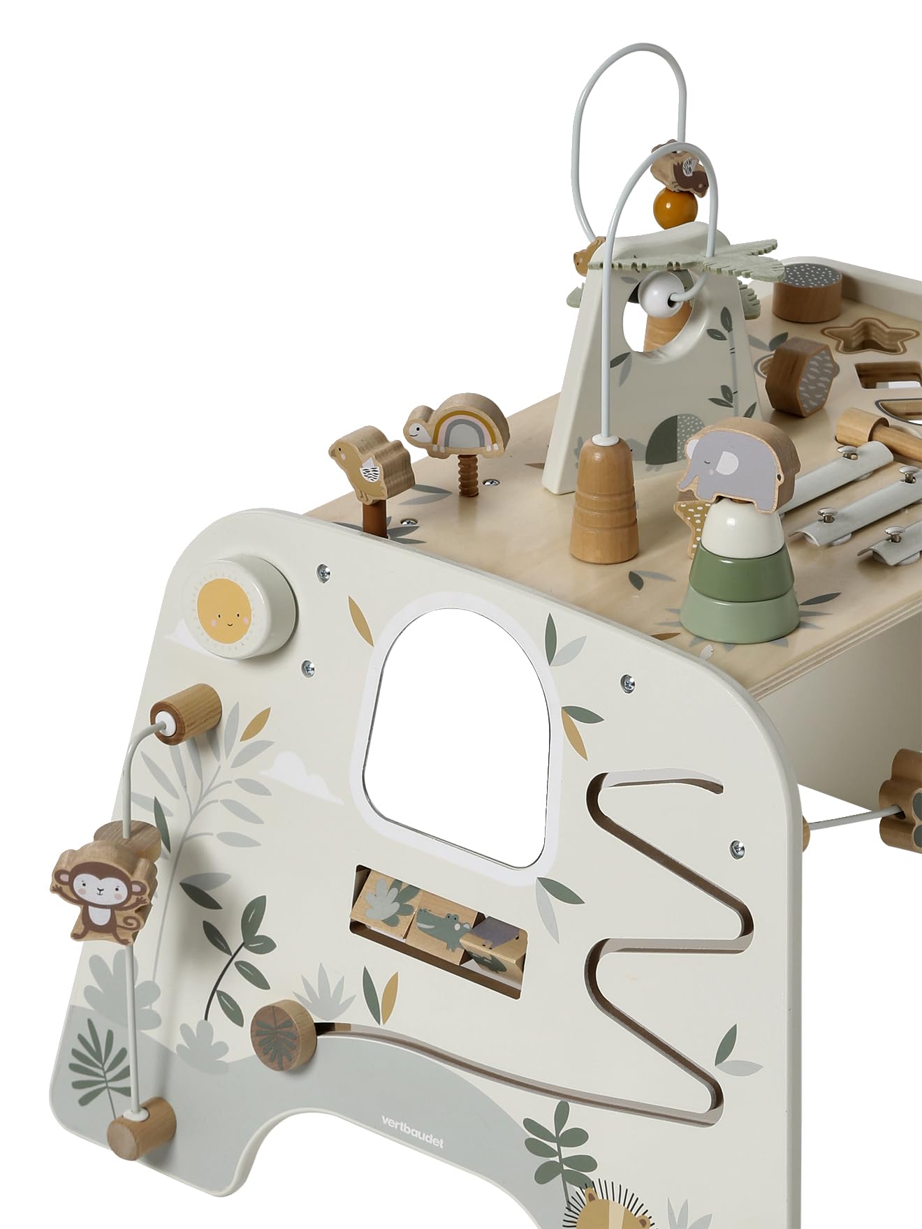 VERTBAUDETMitwachsender Baby Activity-Tisch TANSANIA, Holz FSC®natur