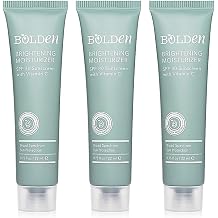 BOLDEN SPF 30 Brightening Face Moisturizer with Vitamin C | Broad Spectrum UVA/UVB Sunscreen | Applies Clear without Chalky Residue | 0.75 FL Oz Pack of 3