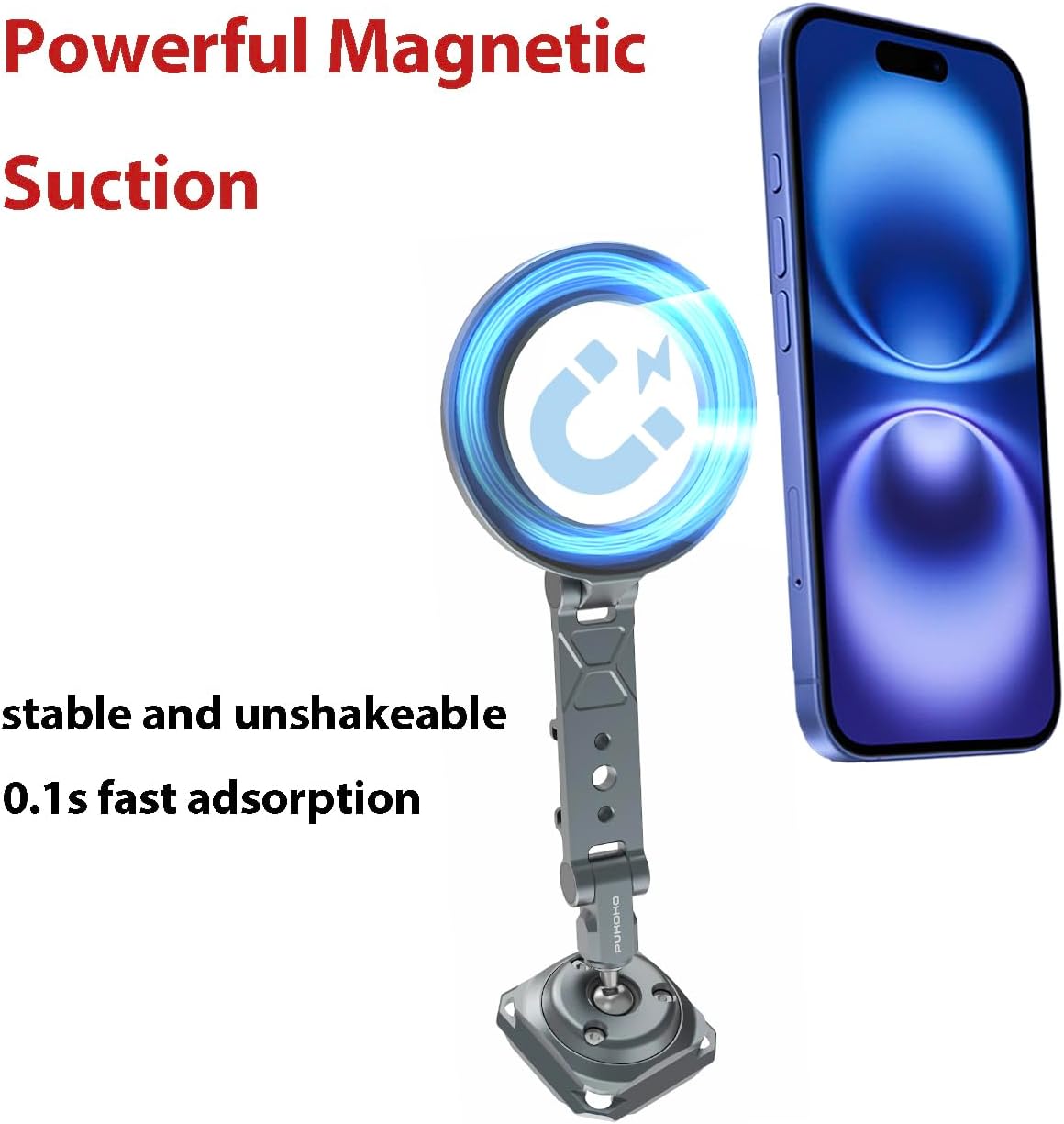 Magnetic Phone Tripod Mount Adapter Cold Shoe Phone Holder for Camera Magsafe Tripod Mount for 16/15/14/13 Series