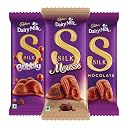 Cadbury Dairy Milk Silk Bubbly 112 g, Silk Mousse 110 g & Silk 144g Chocolate Bars, 366 g (Pack of 3) gallery image