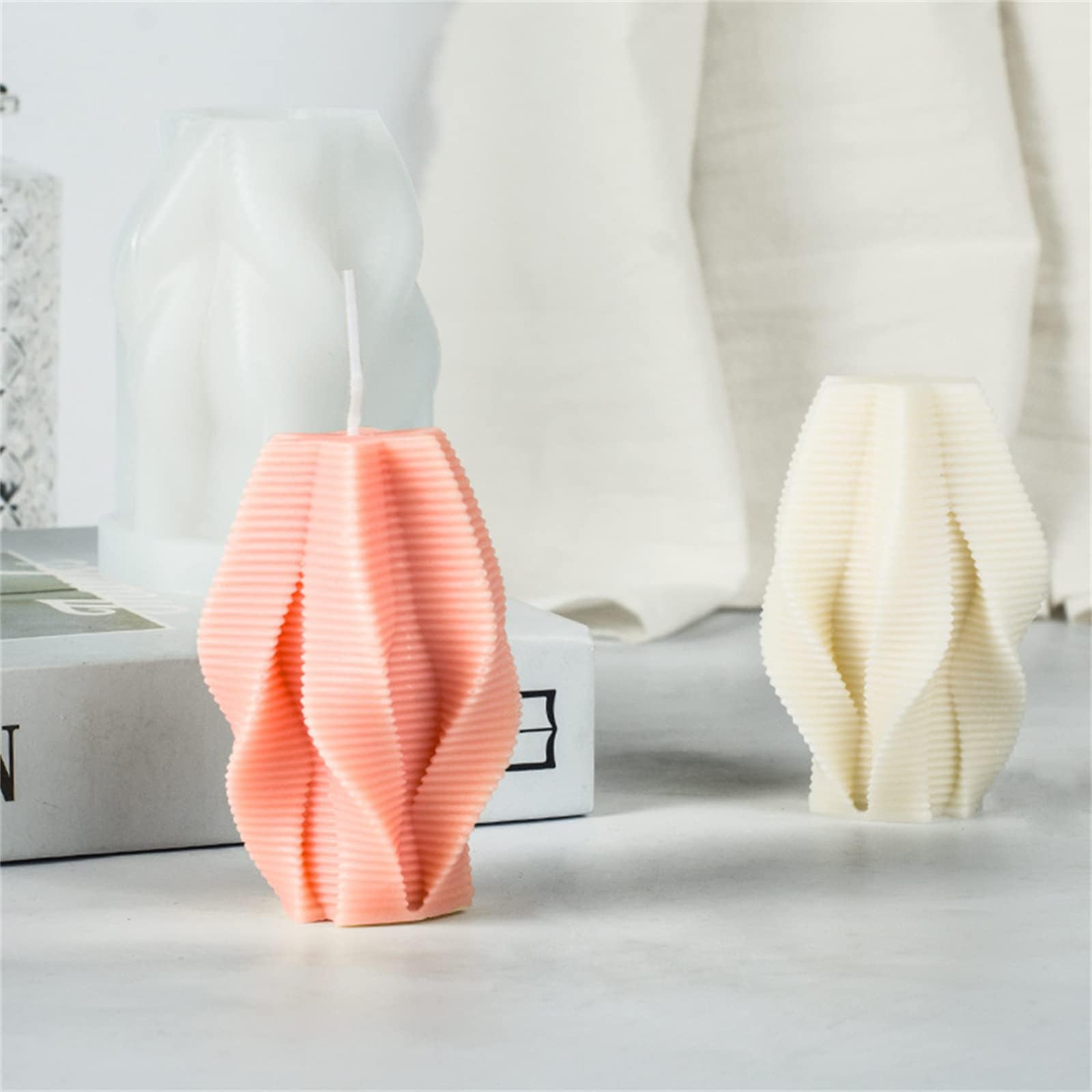 JS MOLD Stampo In Silicone Per Candele 3D Con Rose E Fiori, Fai Da Te In Silicone, Per Candele Profumate, San Valentino, Ornamenti Decorativi (01 - 13