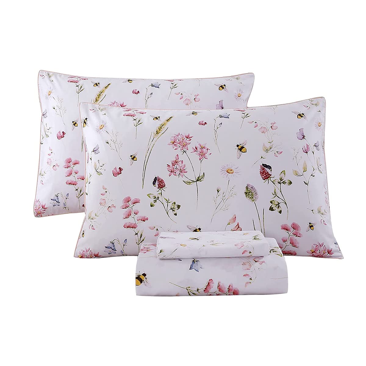 URBONUR Egyptian Cotton Percale Sheet Set