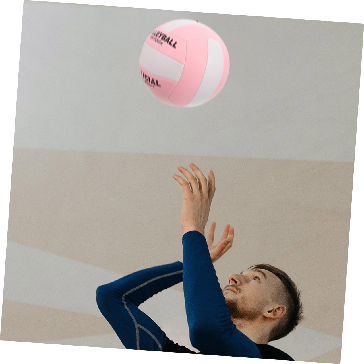 Sosoport vóleibol Voleibol Deportivo Entrenamiento de Voleibol Jugar Voleibol al Aire Libre voleibolas Practicar Voleibol Pelota para Deportes de Interior PU Rosa