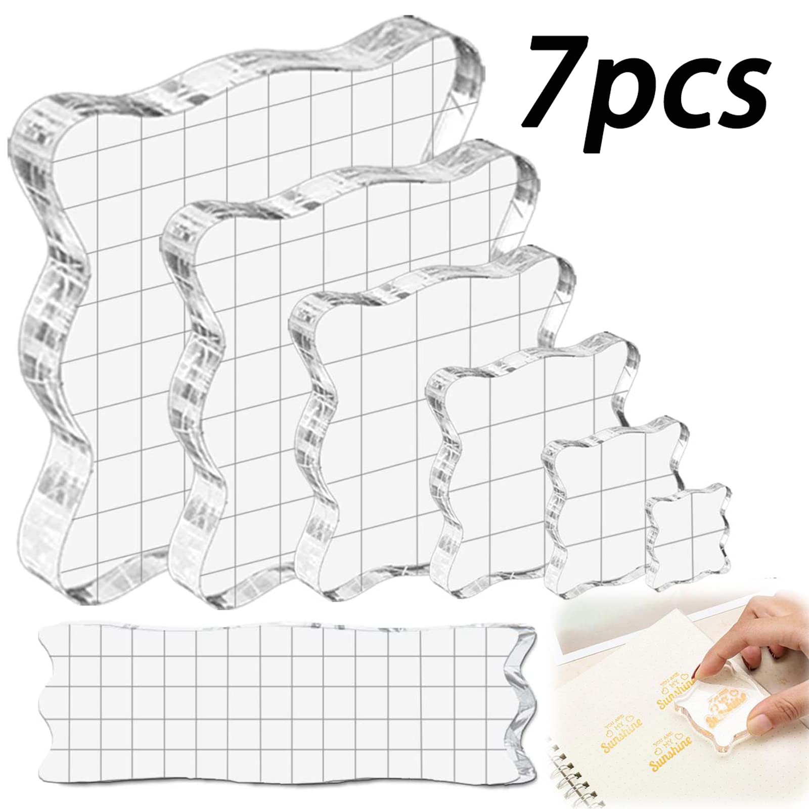 7 Stück Acryl Stepelblock, Acryl Stepelblock Set,  Produktbild-Vorschau 2