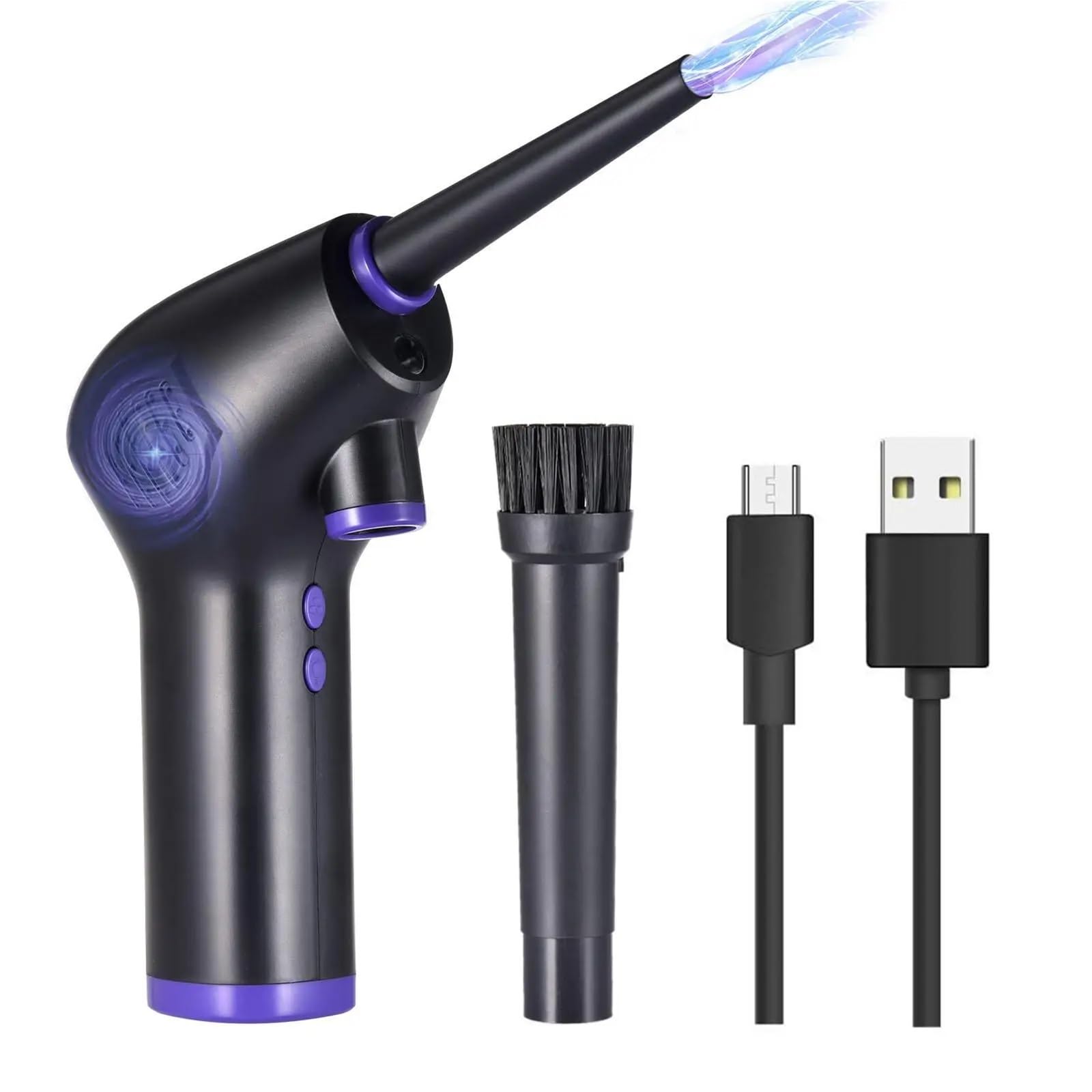 Cordless Air Duster Handheld Rechargeable Dust Blower Collector for Computers Electronic Equipment