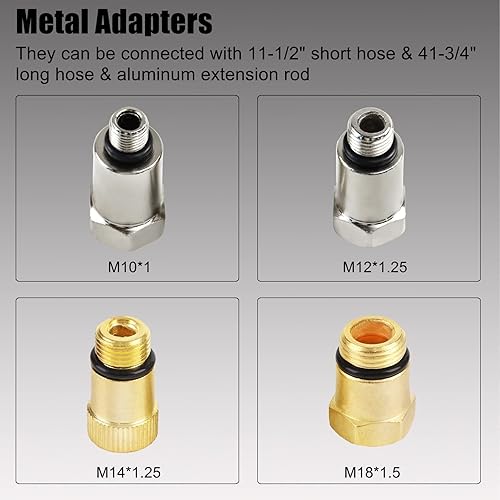 Miniatura 6 de YSTOOL Probador de fugas de cilindro para automóvil, kit automotriz de compresión de motor de gasolina, juego de herramientas de detección de fugas