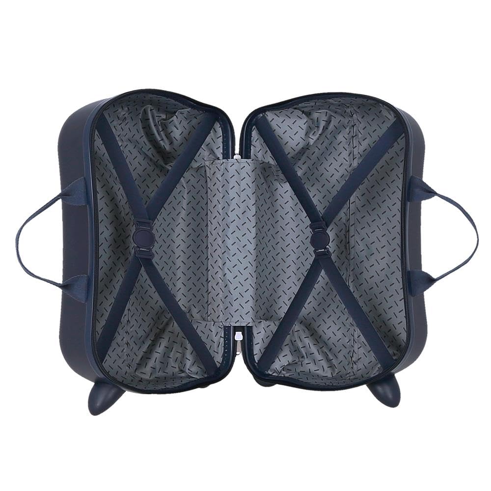 Disney Joumma Bags - Valigia per bambini realizzata in ABS, materiale rigido e leggero, ruote doppie, chiusura a combinazione laterale, motivo: Topolino Minnie e ro, Racing Crew, Talla única