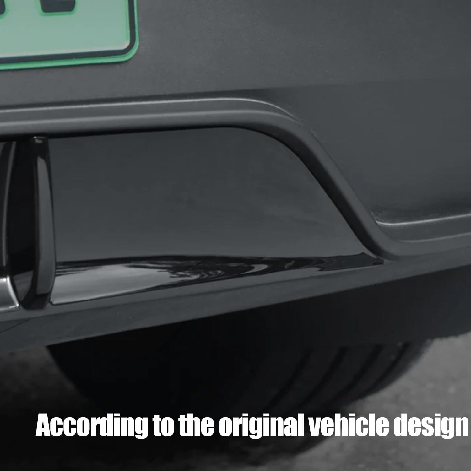 Difusor de Parachoques Trasero para Tesla Model Y 2025 2026 Juniper, ABS alerón Inferior para Tesla Accesorios de modificación de Coche, Negro Brillante (Not fit 2026 Standard)
