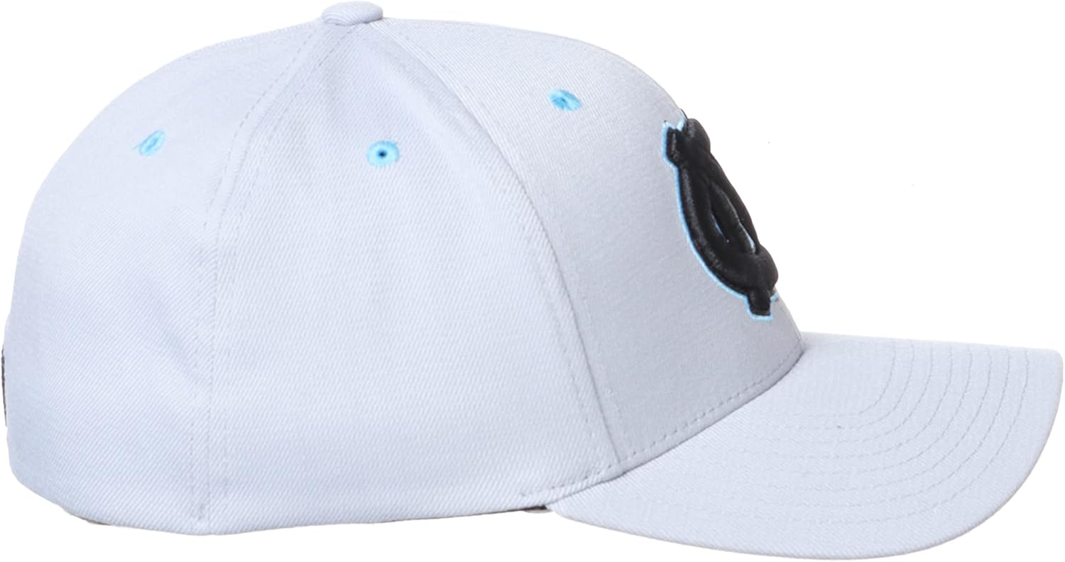 ZHATS NCAA Mens NCAA Officially Licensed Stretch Fit Hat Zh Gray - Image 7
