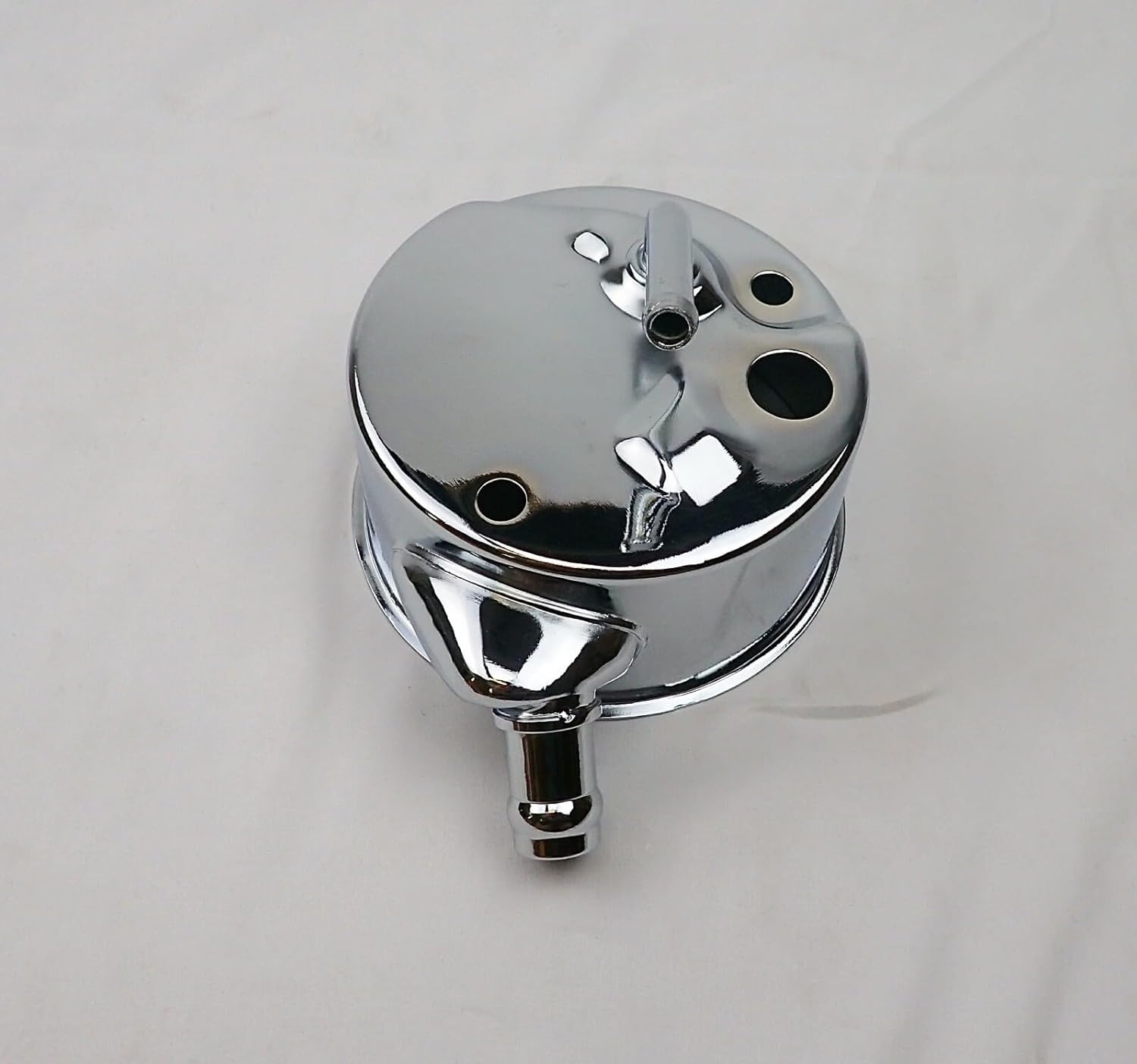 Auto City Classic power steering pump reservoir Fits Compatible With 1963-1972 Chevy c10 truck 396 454 big block chrome