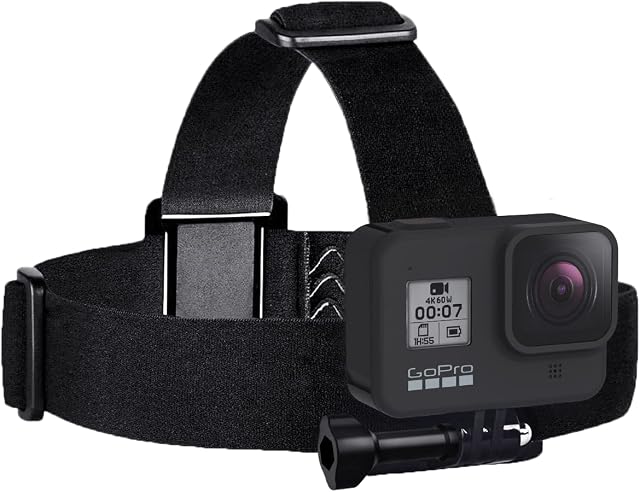 Sametop Head Strap Mount Compatible with GoPro Hero 11, 10, 9, 8, 7, 6, 5, 4, Session, 3+, 3, 2, 1, Hero (2018), Fusion, Max, DJI Osmo Action Cameras