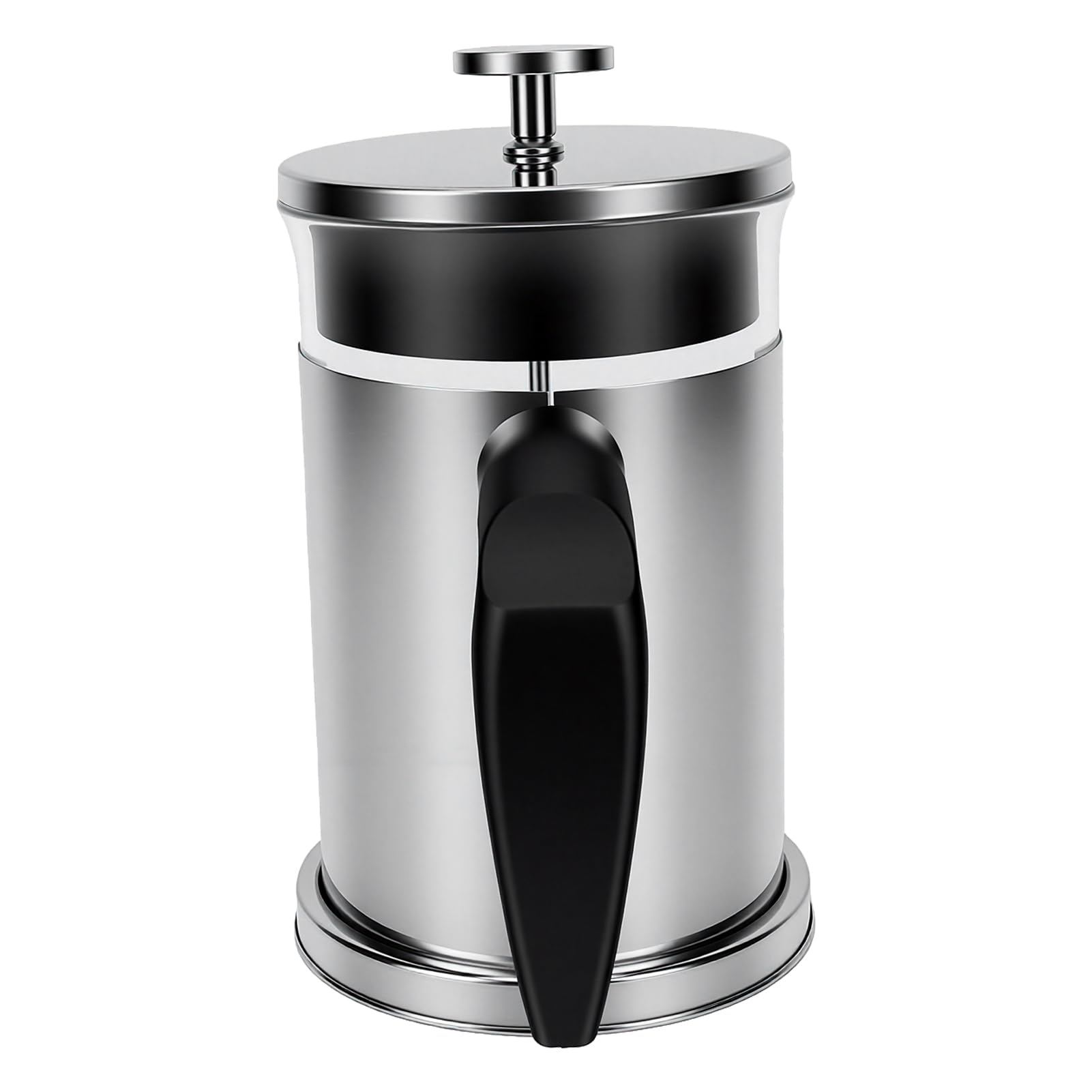 Cocoarm de Prensa Francesa, Prensa de café de Vidrio de 800 Ml con Filtro de Malla 80 de Acero Inoxidable 304, Caliente y Fría para el Hogar, Viajes, Camping, Oficina (Acero inoxidable 304 800ml)