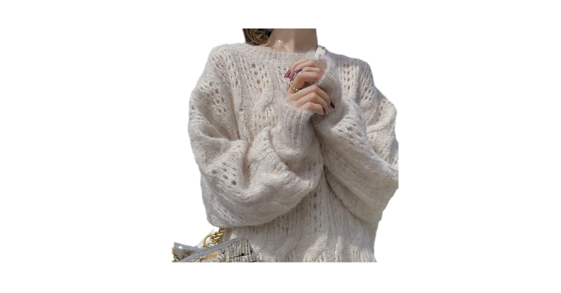 トップス SYUMAN. MOHAIR KNIT PULLOVER Pulcykp Autumn Women's Mohair Sweater Lazy Korean Style Pink