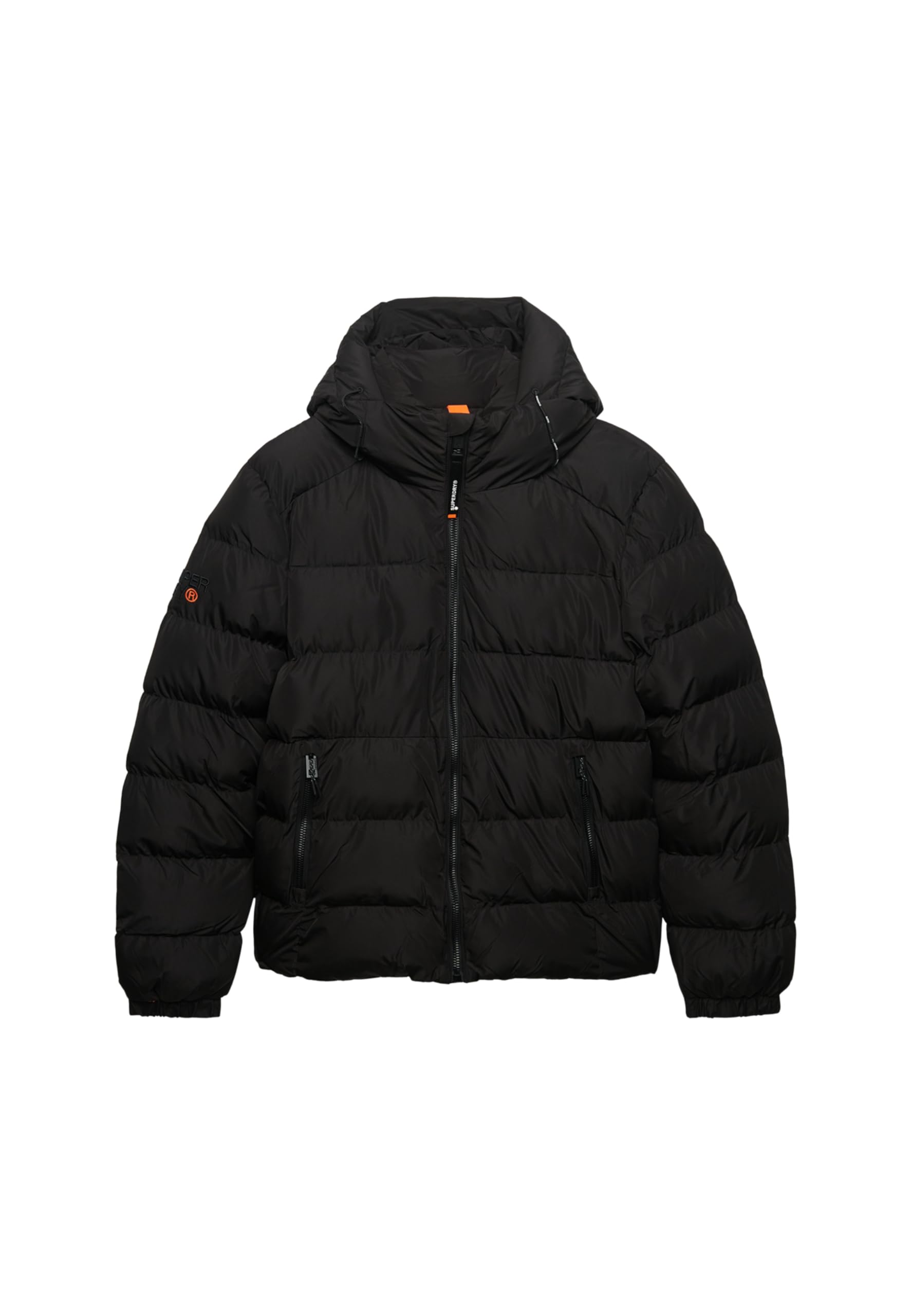 Superdry Men's Black/White Hooded Winter Sports Jacket - Xl, Xl
