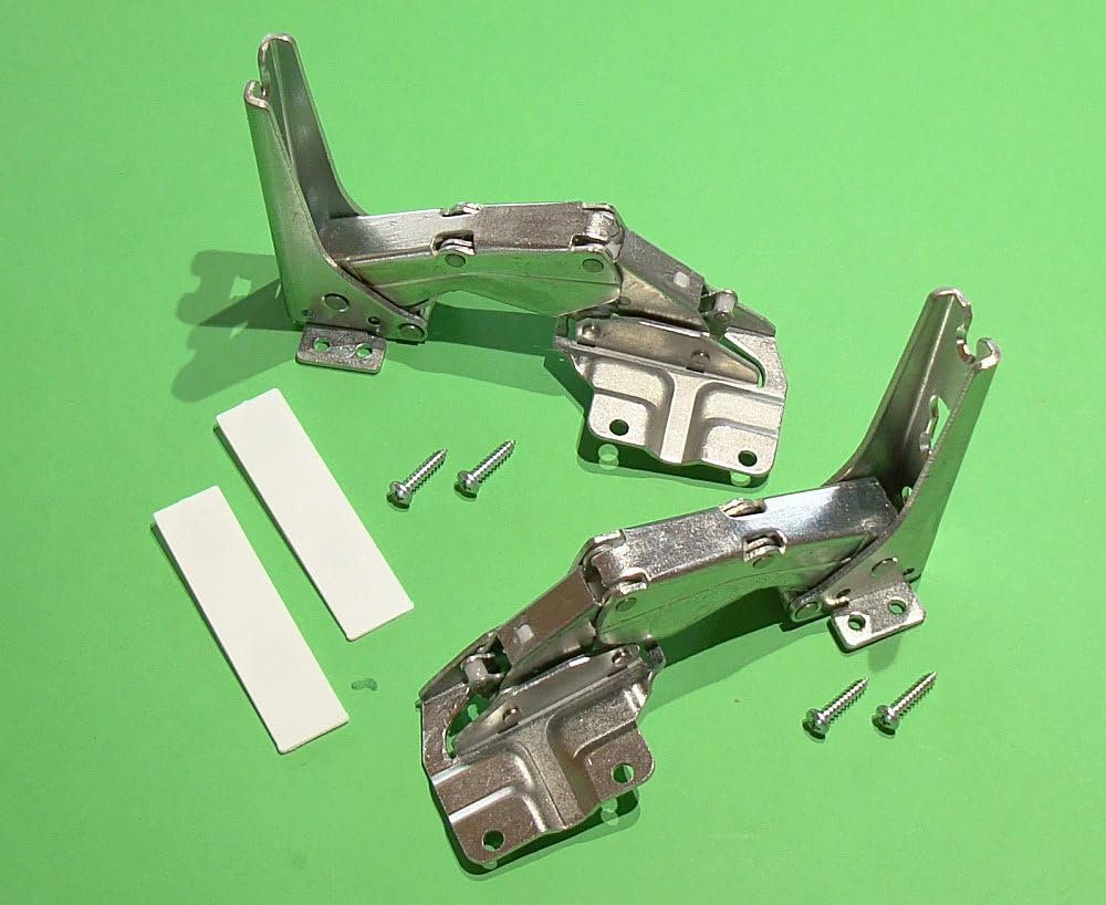 Scharnier-Set Kühlschranktür – passend für Siemens, Bosch, Miele – Ersatz Flachscharnier 481147/00481147 – kompatibel mit 3702, 3306, 3703, 3307, 5.0