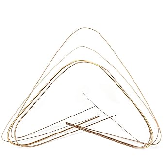 4pcs 0.5mm 0.7mm 1.0mm 1.5mm Gold Silver Copper Welding Rods, Low Temperature Metal Soldering Brazing Rods for Jewelry Making Kit Welding Materials