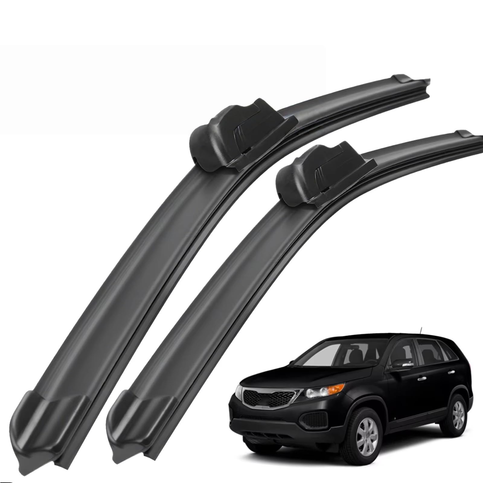 PAPEP Windscreen Wiper Blades for Kia Sorento MK2 2010-2014 24"+20", Front Replacement Wipers OEM Quality Water Repellent Rubber Automotive Windshield