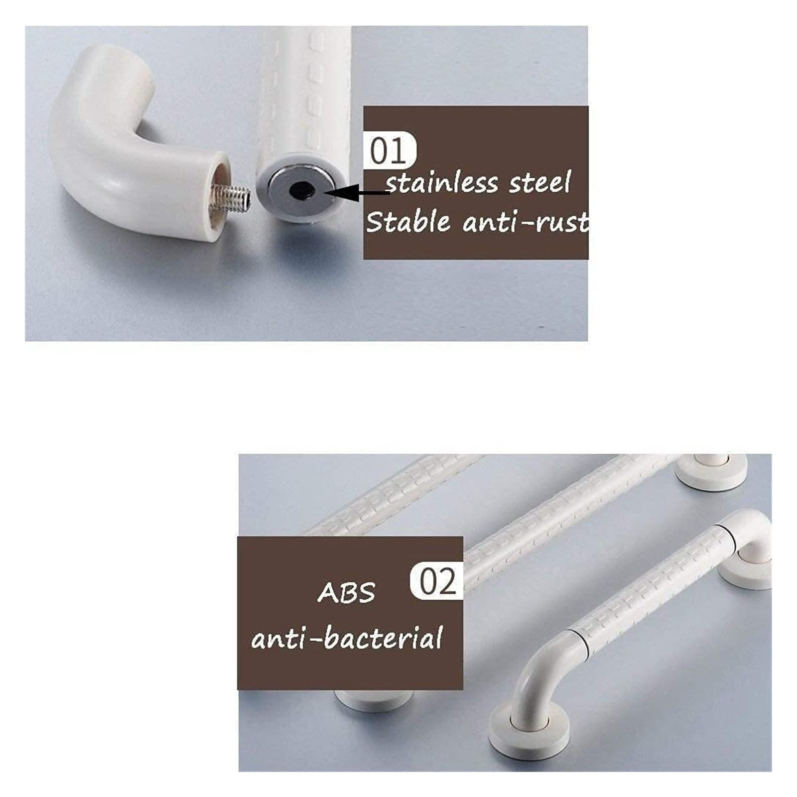 Wanny Grab Bar Uchwyty Uchwyt do wanny Wanna Uchwyt bezpieczeństwa Toaleta Uchwyt Podłokietnik Schody Stare Niepełnosprawne Dziecko z Antypoślizgową Poręczą Obraźliwą Poręcz Łazienka Toaleta
