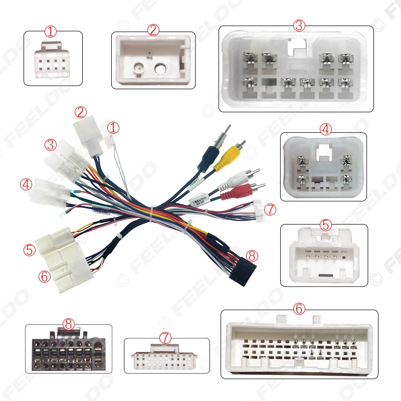 Car for Audio Stereo 16PIN Android Power Wiring Harness Cable Adapter with Canbus for Subaru XV/Crosstrek(2017+)/Forester - (Color Name: AB Cable-canbus Box)