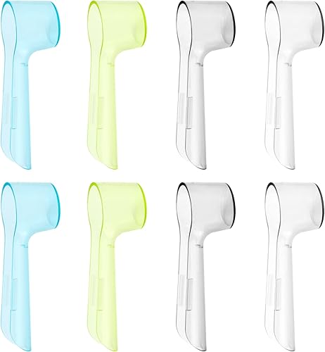 8 tapas para cepillos de dientes eléctricos, cubiertas de cabeza de cepillo de dientes eléctrico compatibles con cabezales Oral B