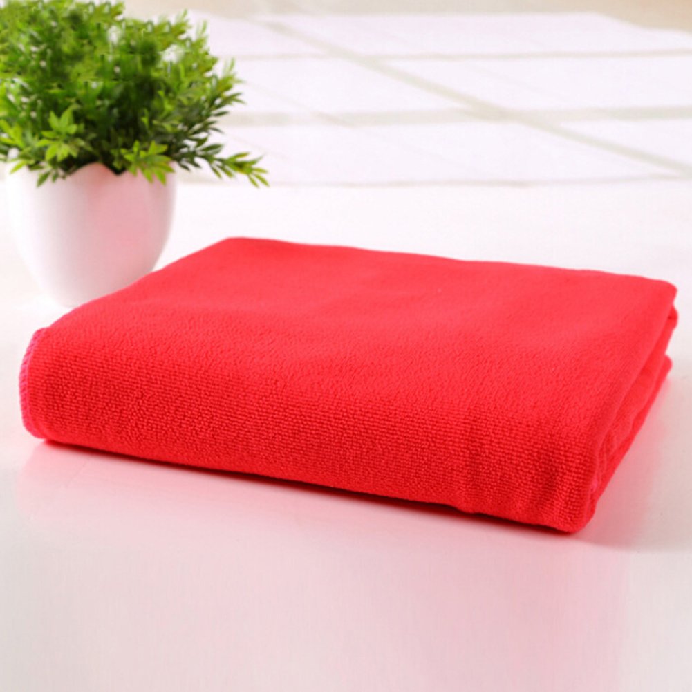 Hshduti Red Microfibre Cloths Magic Cleaning Cloths Chemical Free Cleaning Super Soft Premium Fibre Washable Cloth Duster For Car, Motorbike, Domestic Appliances, Industrial Use