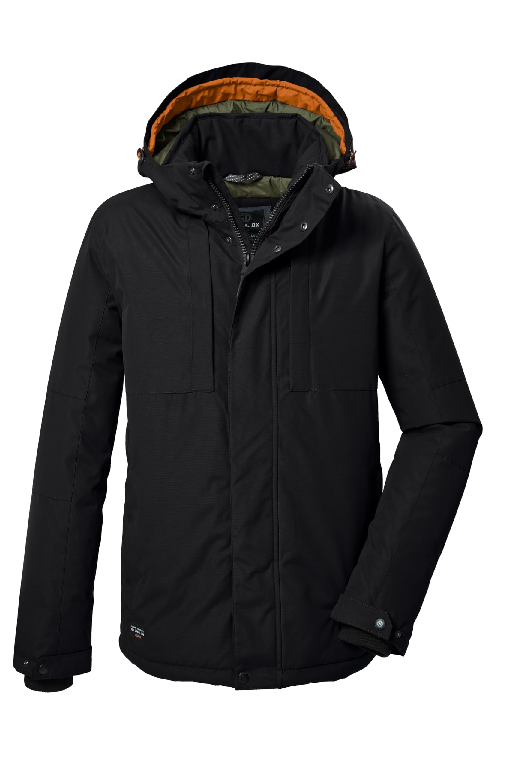 G.I.G.A. DX heren Functioneel jack/outdoorjack waterdicht met afritsbare capuchon GW 56 MN JCKT, schwarz, S, 41868-000