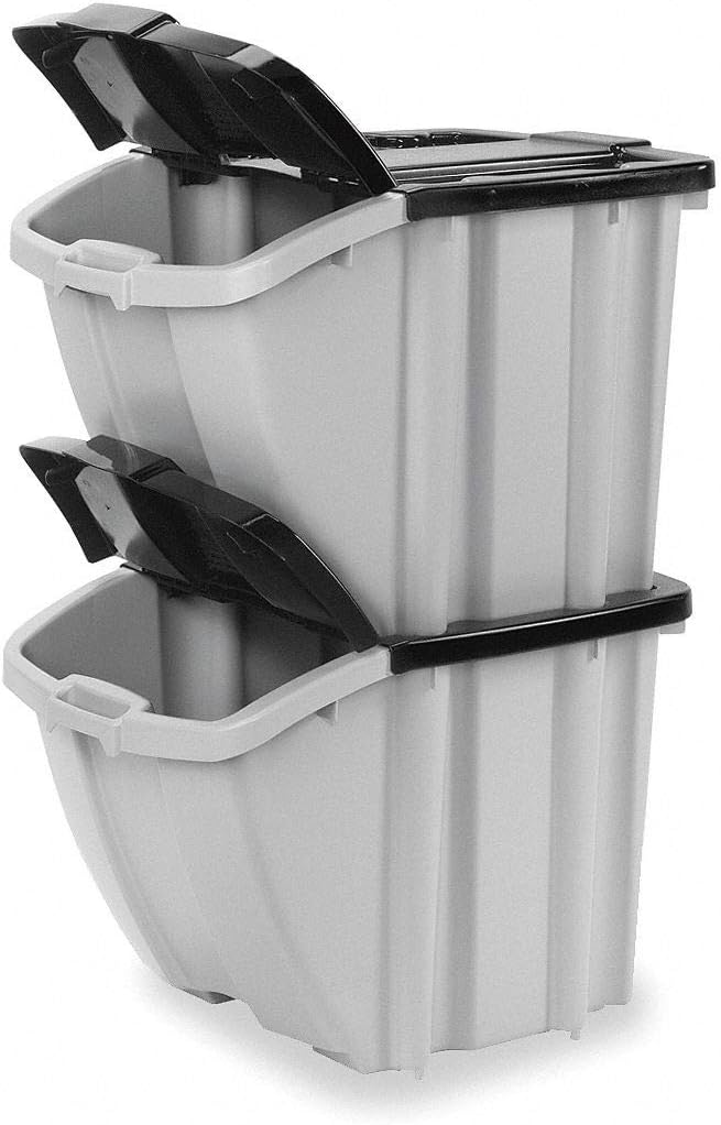 18 Gallon Storage Trends Industrial Recycling Bin [Set of 2]