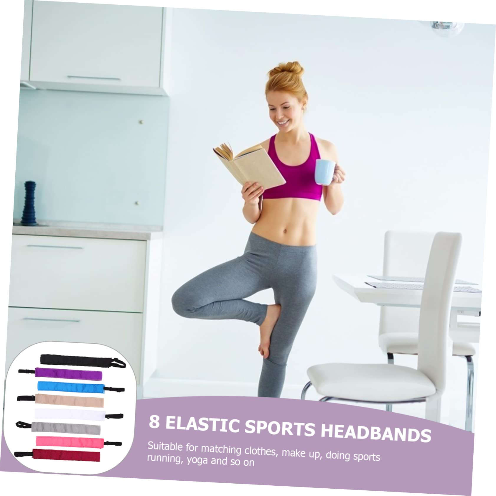 TOYANDONA Diademas Deportivas Antideslizantes Mujer De Bandas De Cabello Absorbentes De Sudor Yoga Correr Y Ejercicio Ajustables Y Cómodas