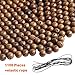 1100 PCS Wooden Beads for Crafts 8mm Dark Brown Natural Macrame Round Beads Bulk Beads for Bracelets and Necklace Jewelry Making