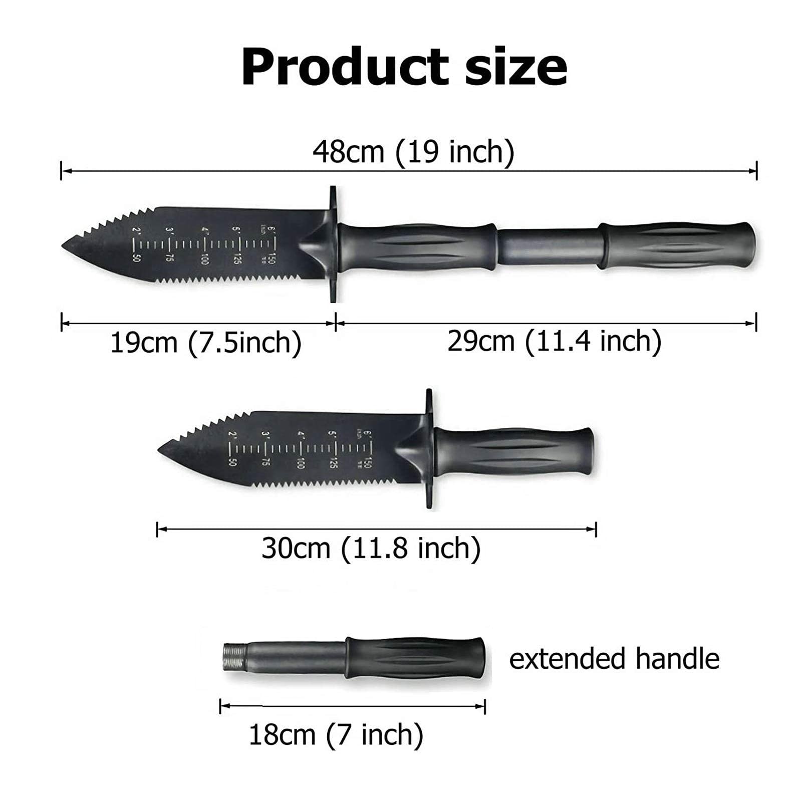 Outils De Pelle De Détecteur De Métaux Version Améliorée | Couteaux De Pelle De Jardin De Camping En Acier Inoxydable | Flysocks Pelle Accessoire De Détecteur De Métaux | Pelle Pour Détecteur De Métau