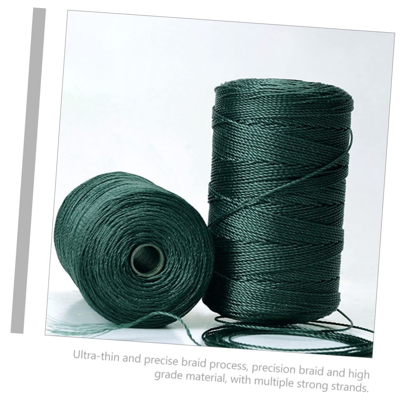 Angoily Línea de reparación de Redes de Pesca Suministros de reparación de Redes de Pesca Cuerda de Hilo Cordel de Cuerda de Nailon de Nailon Multiusos Nylon Dark Green