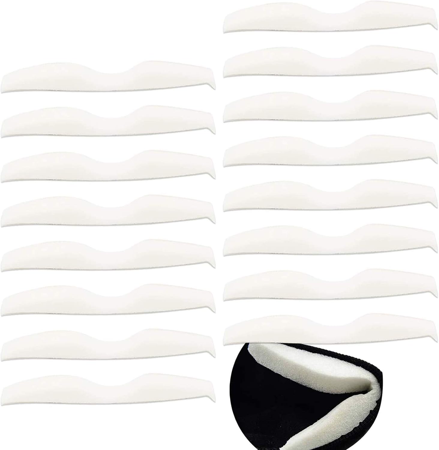 Microfiber Memory Foam Anti-Fog Nose Bridge Pads Set of 16PCS Self-Adhesive Protection Strip Seal Cushion for Mask