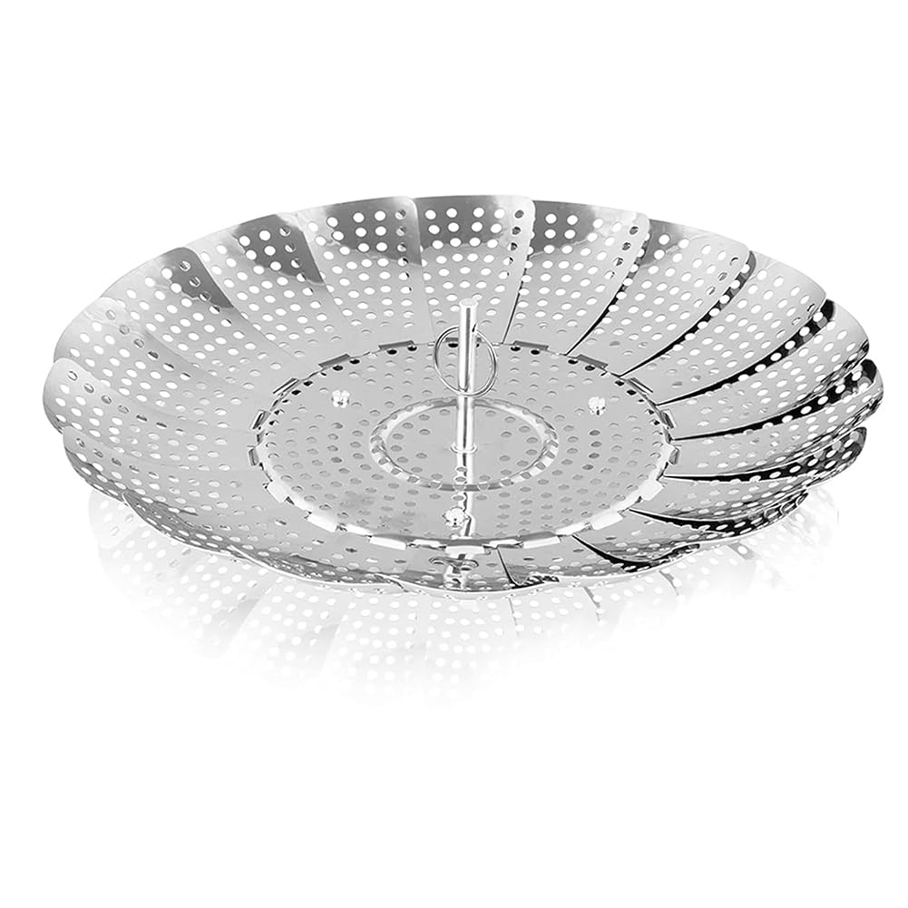 CTRLZS Vegetable Steamer Basket Stainless Steel Veggie Steamer Basket to Fits Various Size Pot