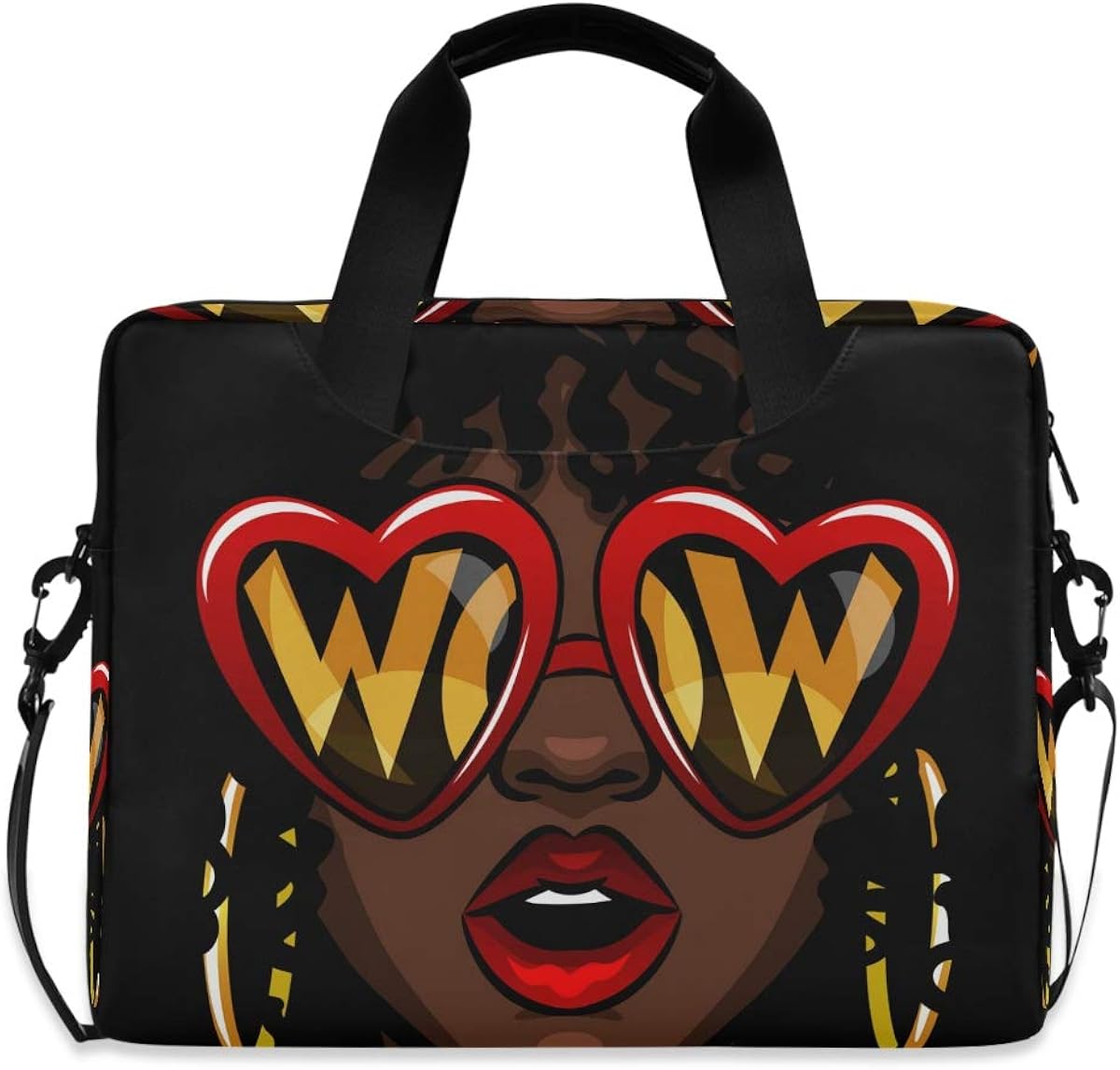 Exсluѕіvе Dіѕсоunt 90% Prісе Laptop Case Bag Cool African American Women Laptop Sleeves Briefcase 13 14 15.6 inch Computer Messenger Bag with Handle Strap for Women Men Boys Girls