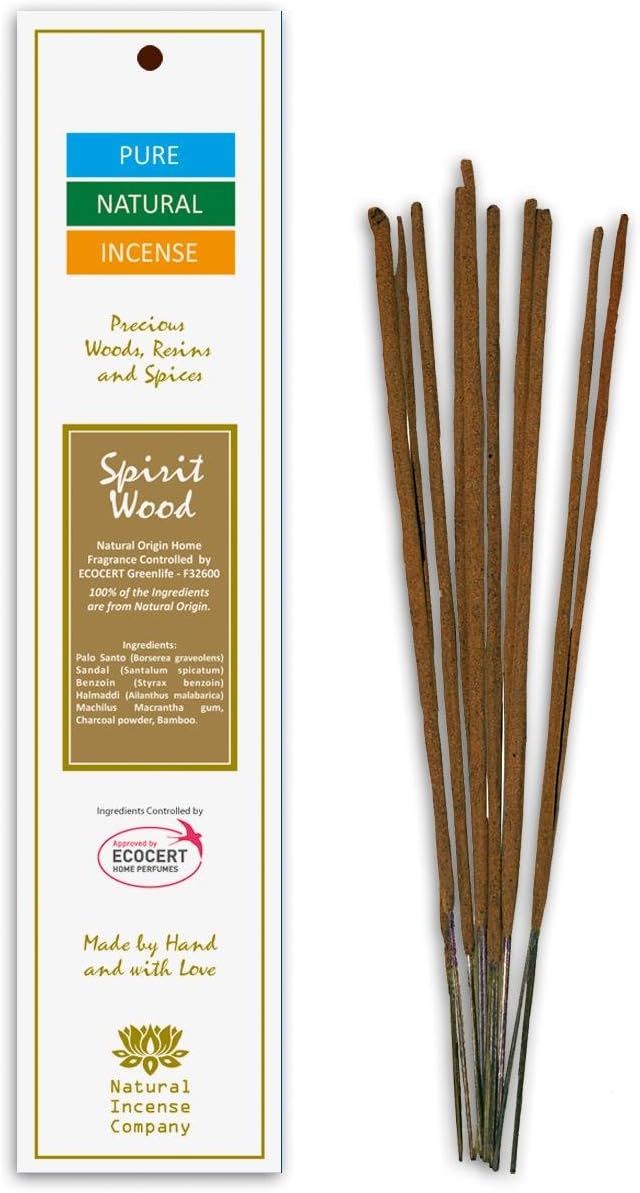 Spirit Wood - Pure & Natural Incense - 10 Sticks - Natural Incense Company