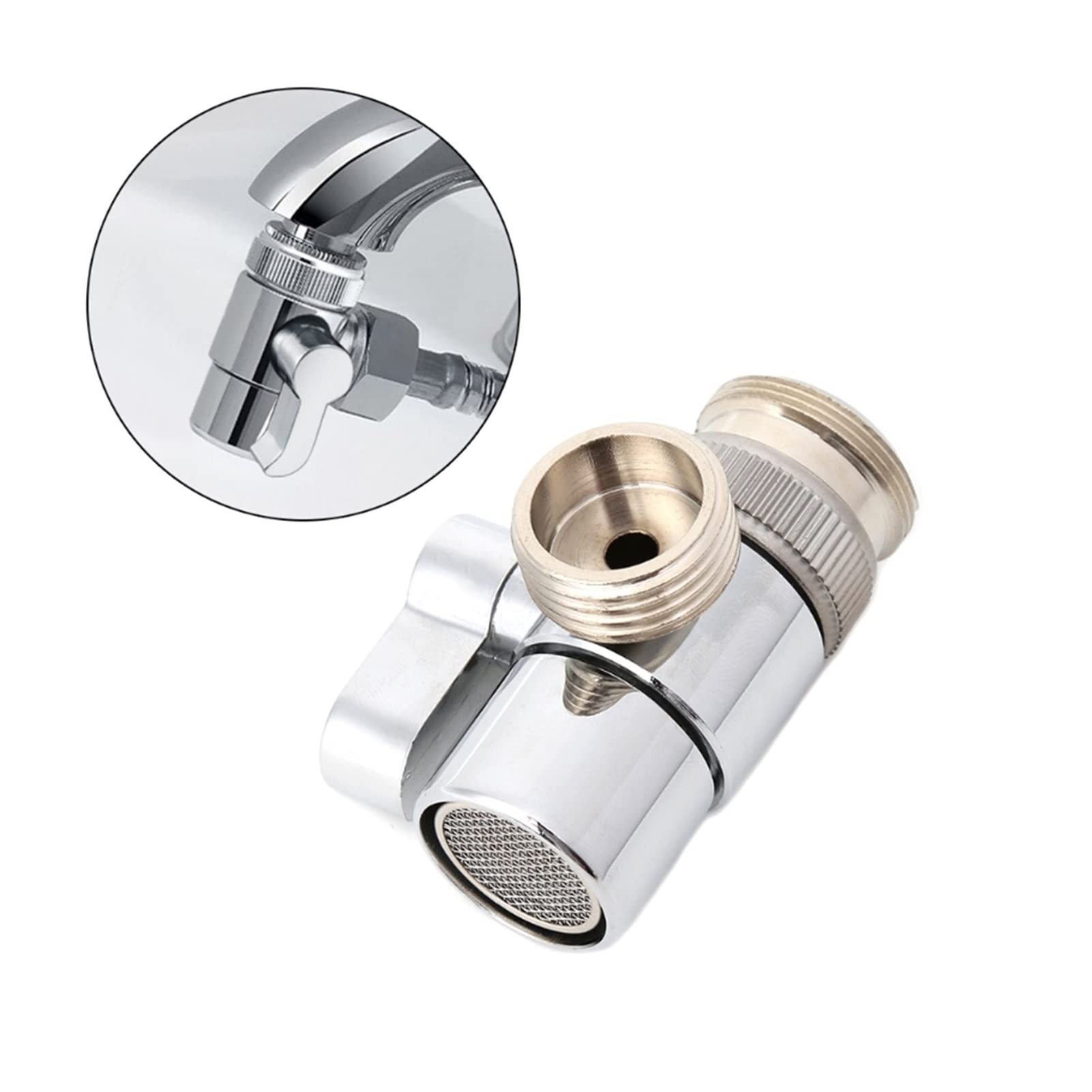 Oberzähler Wasserfilter Splitter Ventil Messing M2 Produktbild-Vorschau 4