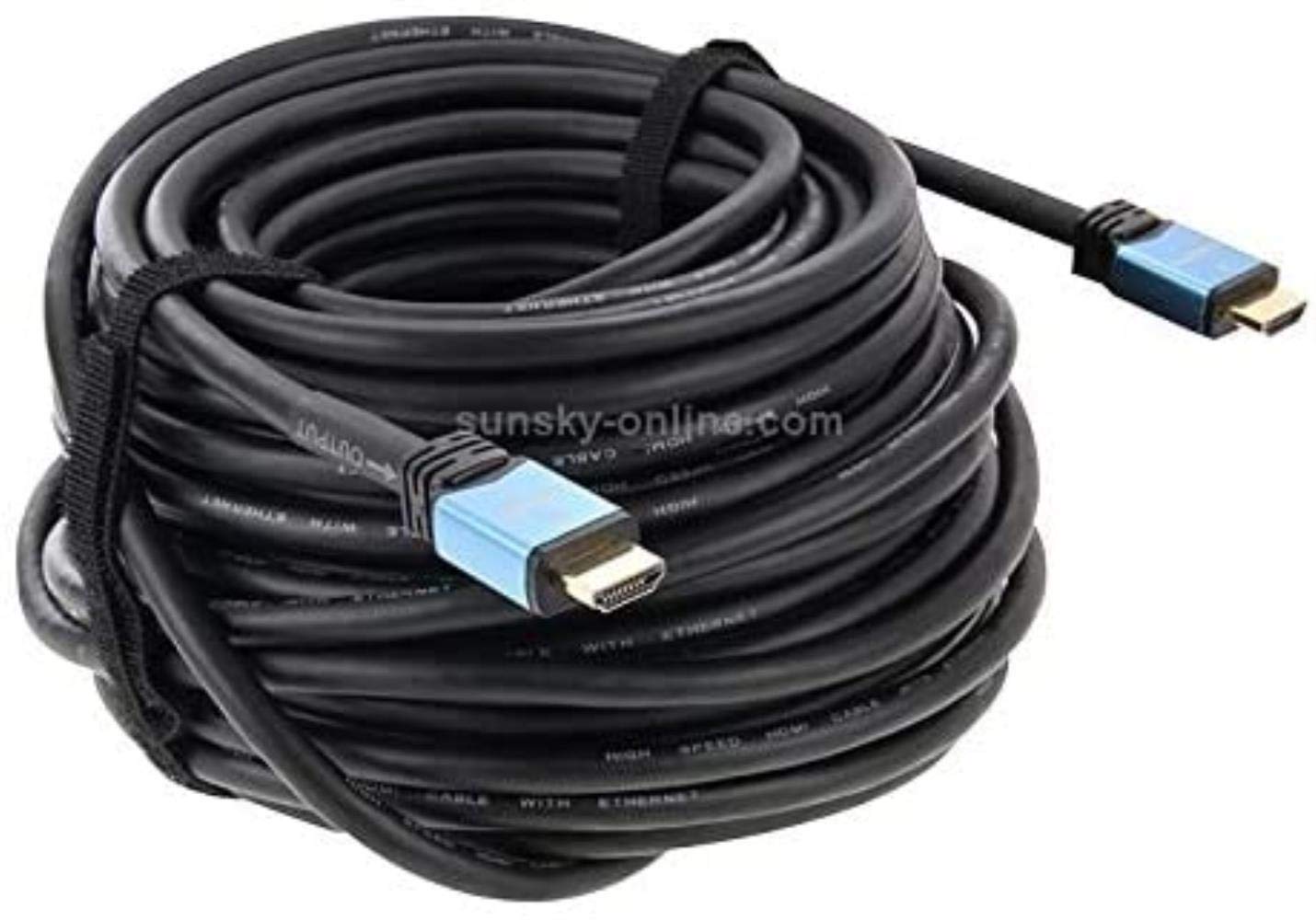 HDIM Cable Ingeniería Cable HDMI 3/25 Metros 30 Metros 50 Metros 60 Metros de TV por Cable Ordenador retroproyector 4K (Size : 20m)