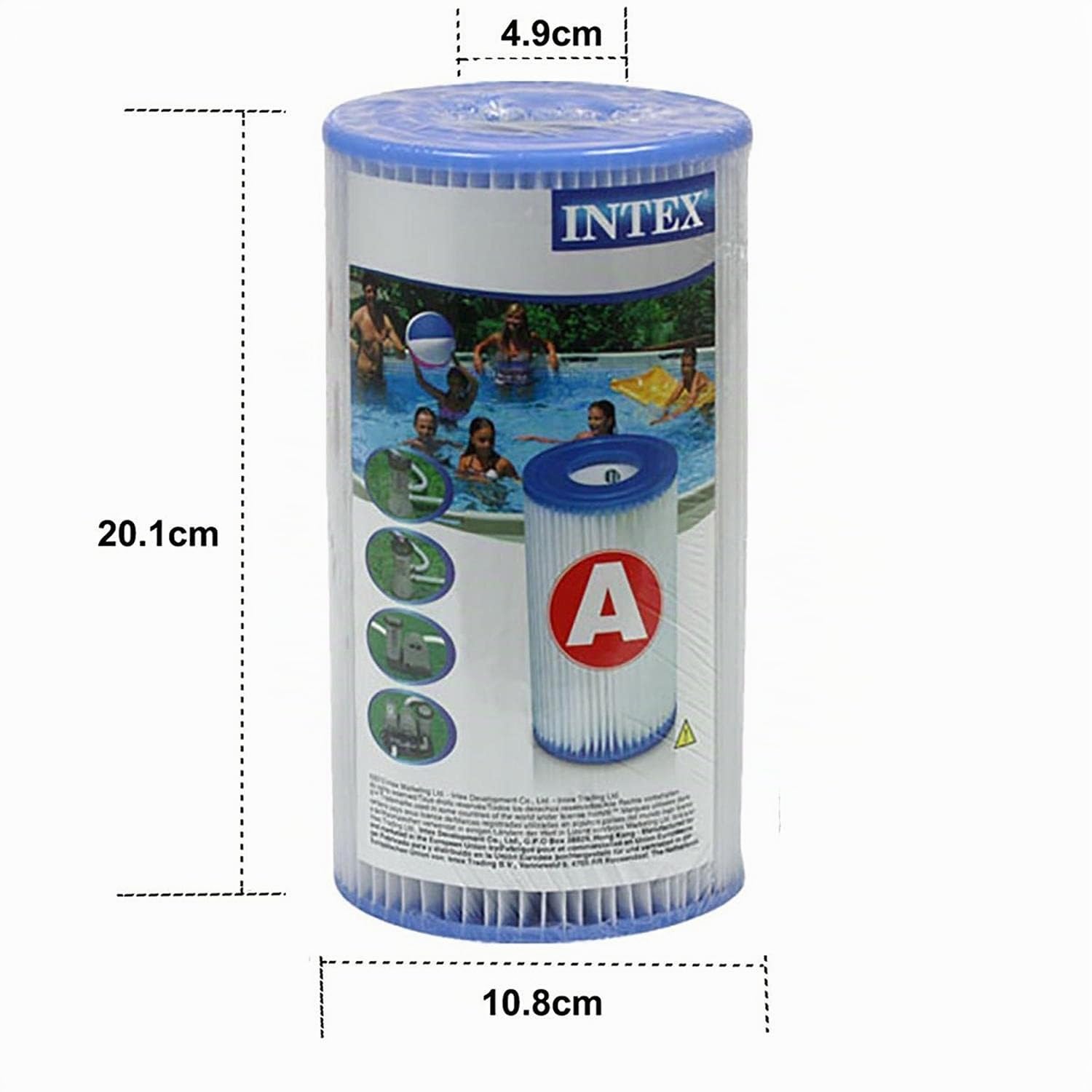 Intex – 6 Wasserfilter Kartuschen 'A'