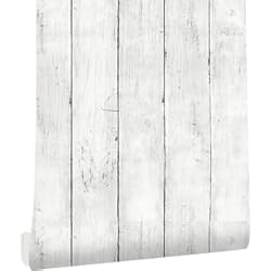 Friso De Madera JOLIHOME Papel Pintado Efecto Madera Blanco 44.5x500 cm Papel Tapiz Autoadhesivo Impermeable Vintage Papel Adhesivo Vinilo para Muebles Cocina Salón Dormitorio Habitación Armario